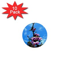 Pink Flower 1  Mini Button (10 Pack)