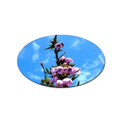 Pink Flower Sticker (oval)