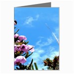 Pink Flower Greeting Card Left