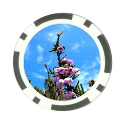 Pink Flower Poker Chip by Rbrendes