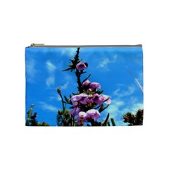 Pink Flower Cosmetic Bag (medium)