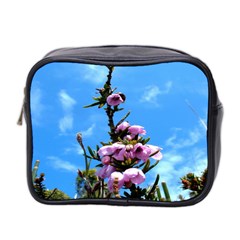 Pink Flower Mini Travel Toiletry Bag (two Sides)