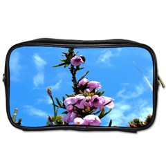 Pink Flower Travel Toiletry Bag (one Side) by Rbrendes