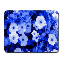 Blue Flowers Small Mouse Pad (rectangle)