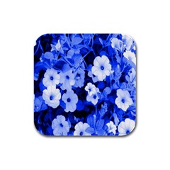 Blue Flowers Drink Coasters 4 Pack (square) by Rbrendes