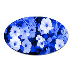 Blue Flowers Magnet (oval) by Rbrendes