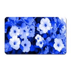 Blue Flowers Magnet (rectangular)