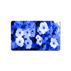 Blue Flowers Magnet (name Card)