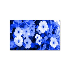 Blue Flowers Sticker 10 Pack (rectangle) by Rbrendes