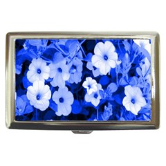 Blue Flowers Cigarette Money Case by Rbrendes