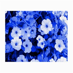 Blue Flowers Glasses Cloth (small) by Rbrendes