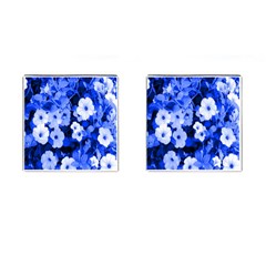 Blue Flowers Cufflinks (square) by Rbrendes