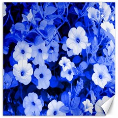 Blue Flowers Canvas 12  X 12  (unframed) by Rbrendes