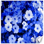 Blue Flowers Canvas 12  x 12  (Unframed) 11.4 x11.56  Canvas - 1