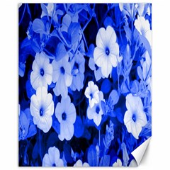 Blue Flowers Canvas 11  X 14  (unframed) by Rbrendes