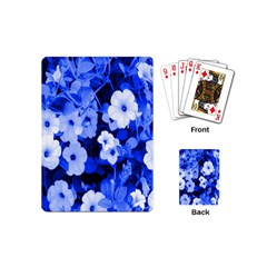 Blue Flowers Playing Cards (mini)