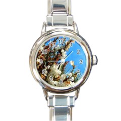 Australia Flowers Round Italian Charm Watch