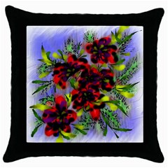 Dottyre Black Throw Pillow Case by Rbrendes