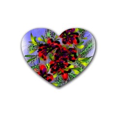 Dottyre Drink Coasters 4 Pack (heart)  by Rbrendes