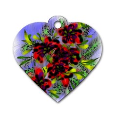 Dottyre Dog Tag Heart (one Sided) 