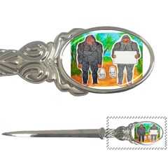 2 Yowie A,text & Furry In Outback, Letter Opener by creationtruth