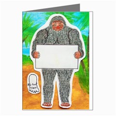 2 Yowie A,text & Furry In Outback, Greeting Card by creationtruth