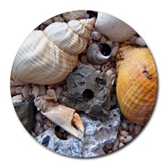 Beach Treasures 8  Mouse Pad (Round)