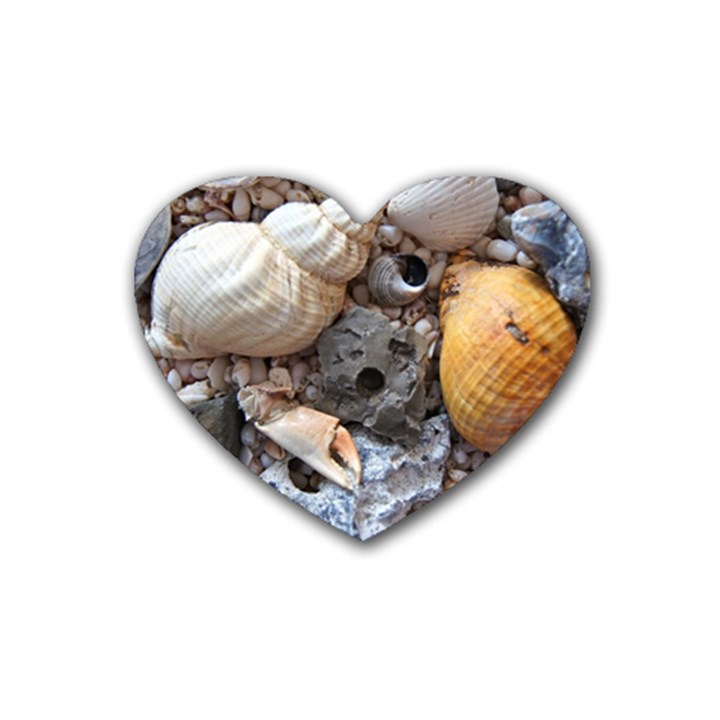 Beach Treasures Drink Coasters (Heart)