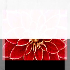 Red Dahila Jigsaw Puzzle (rectangle) by Colorfulart23