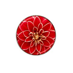 Red Dahila Golf Ball Marker 4 Pack (for Hat Clip)