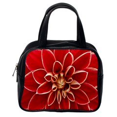 Red Dahila Classic Handbag (One Side)