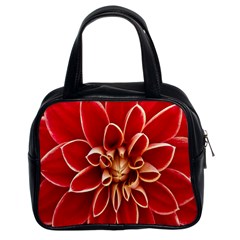 Red Dahila Classic Handbag (Two Sides)