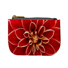 Red Dahila Coin Change Purse