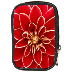 Red Dahila Compact Camera Leather Case