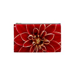 Red Dahila Cosmetic Bag (Small)