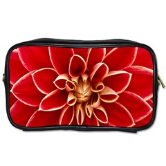 Red Dahila Travel Toiletry Bag (One Side)