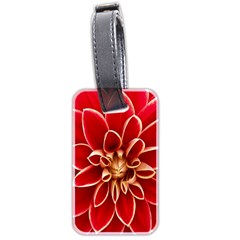 Red Dahila Luggage Tag (Two Sides)