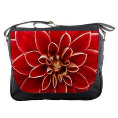 Red Dahila Messenger Bag