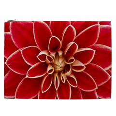 Red Dahila Cosmetic Bag (XXL)