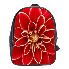 Red Dahila School Bag (XL)