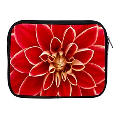 Red Dahila Apple iPad Zippered Sleeve