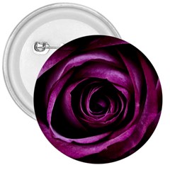 Deep Purple Rose 3  Button by Colorfulart23