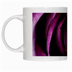 Deep Purple Rose White Coffee Mug by Colorfulart23