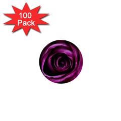 Deep Purple Rose 1  Mini Button Magnet (100 Pack) by Colorfulart23