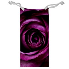 Deep Purple Rose Jewelry Bag by Colorfulart23