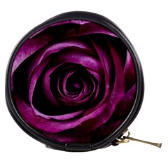 Deep Purple Rose Mini Makeup Case by Colorfulart23