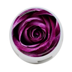 Deep Purple Rose 4-port Usb Hub (one Side) by Colorfulart23