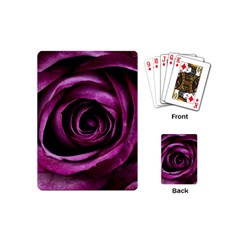 Deep Purple Rose Playing Cards (mini) by Colorfulart23