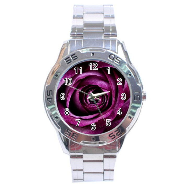 Deep Purple Rose Stainless Steel Watch