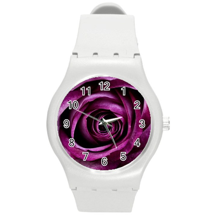 Deep Purple Rose Plastic Sport Watch (Medium)